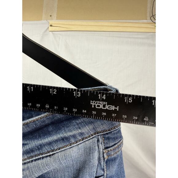 KanCan LA Distressed Skinny Jeans Women’s Size 11/29 Cropped Ankle Blue GUC Flaw - Picture 14 of 16